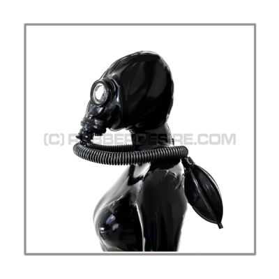 Deluxe M41-GP5 gasmask-zipperhood-system PROTECT-M with ringtube-set and rebreathing-bag
